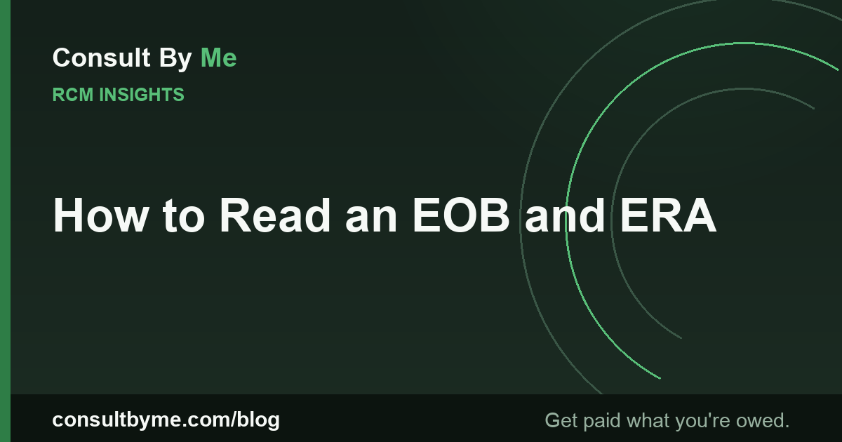 How to Read an EOB and ERA