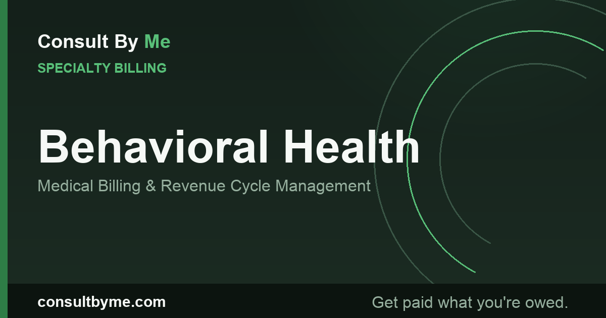 Behavioral Health Medical Billing and RCM