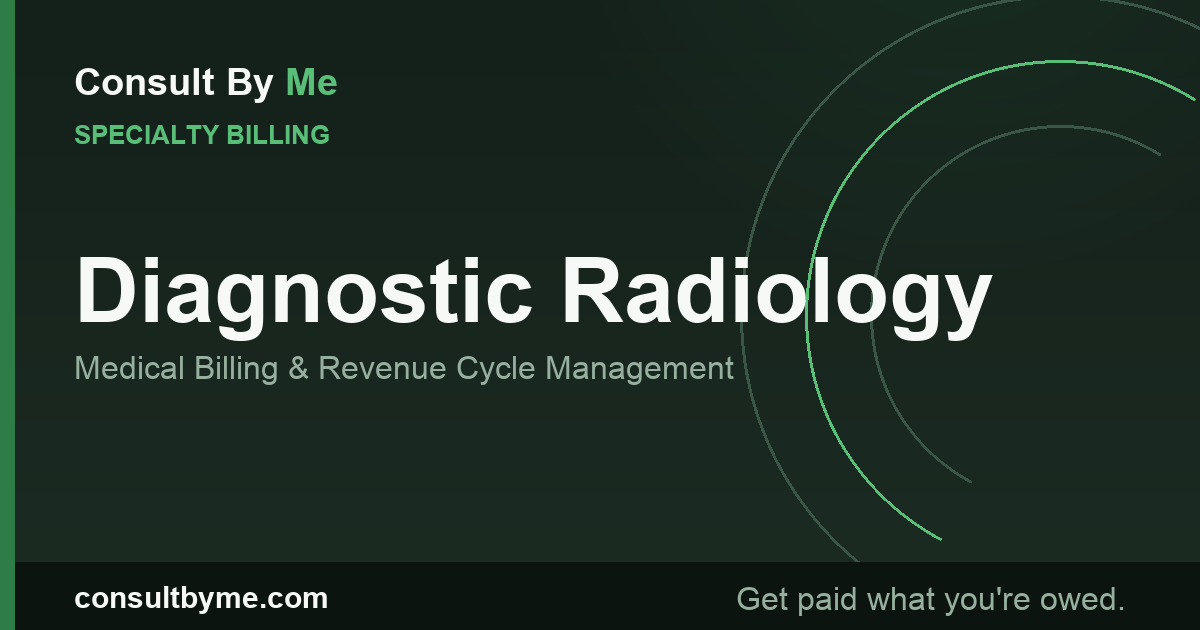 Diagnostic Radiology Medical Billing and RCM