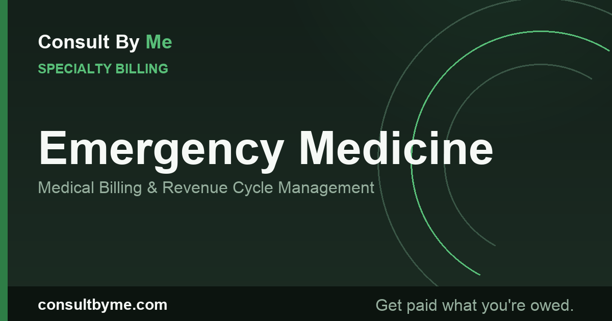 Emergency Medicine Medical Billing and RCM