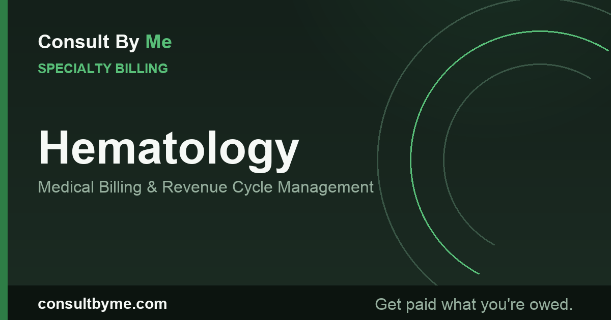 Hematology Medical Billing and RCM