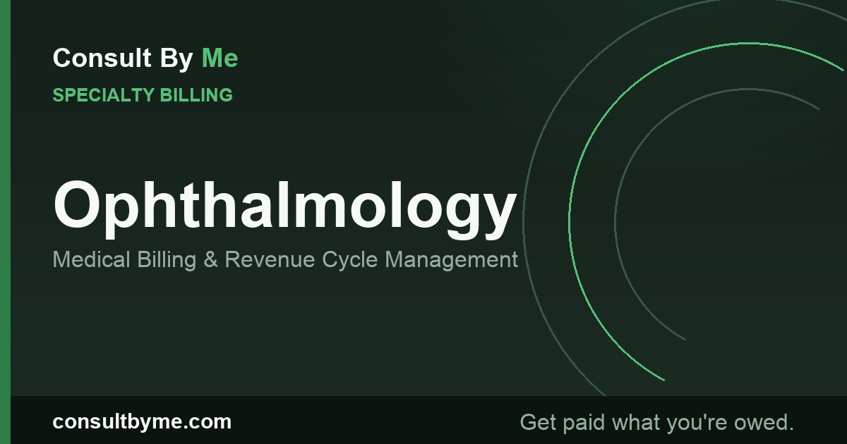 Ophthalmology Medical Billing and RCM