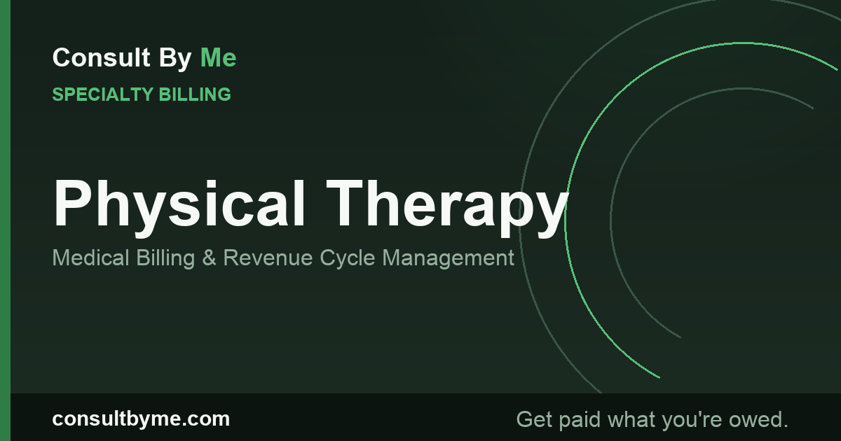 Physical Therapy Medical Billing and RCM