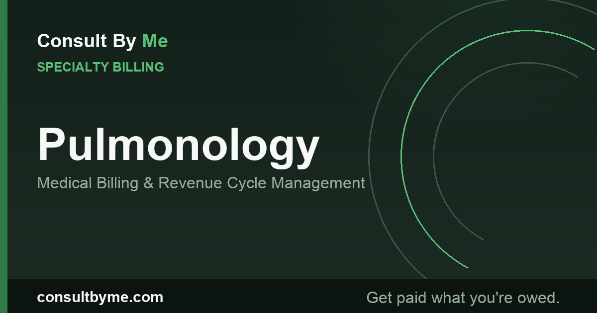 Pulmonology Medical Billing and RCM