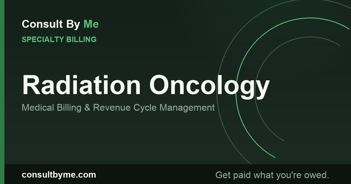 Radiation Oncology Medical Billing and RCM